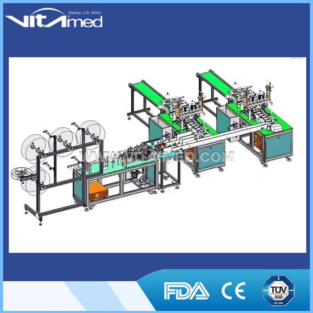 Fully Automatic Nonwoven Folding Medical Face Mask Making Machine VSFM01