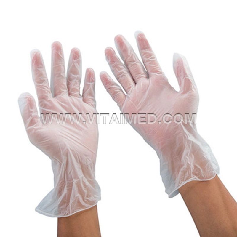Powder free disposable vinyl examination gloves VIVE01